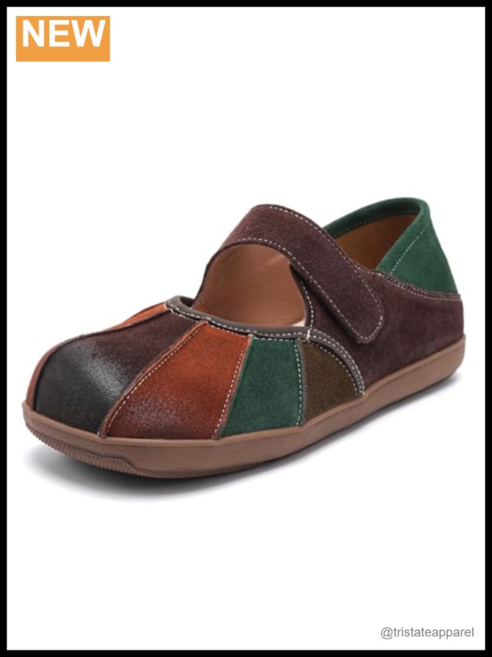Suede Leather Loafers Slip On Comfort Walking Flats